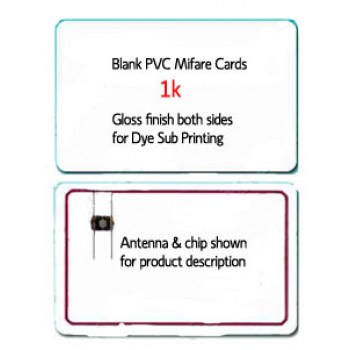 MIFARE Classic® 1k Blank PVC Cards - 100 pack